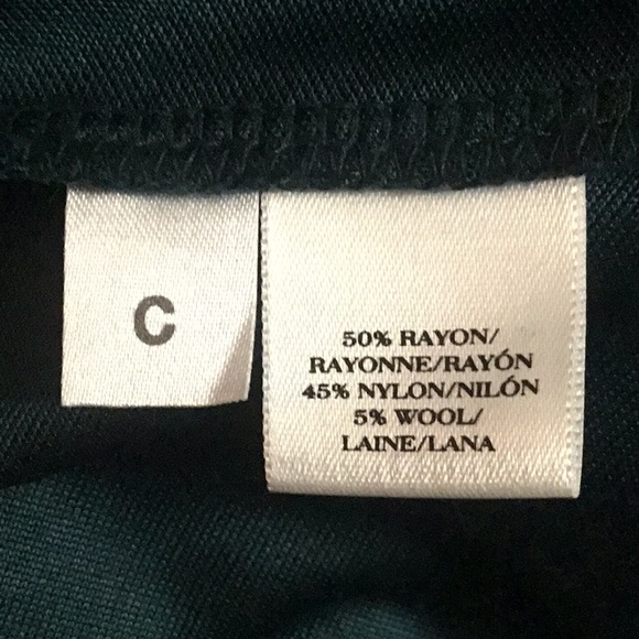 Ann Taylor Forest Green Knit Dress, sz 10 - Picture 9 of 10